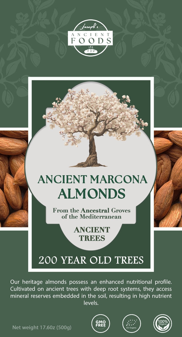 Joseph's Ancient Almonds - 1 Pound - Unsalted